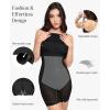 image:imagePopilush Maxi Dresses For Women With Shapewear Sleeveless Backless Ribbed Casual Dress Built In BraBlack