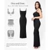 image:imagePopilush Maxi Dresses For Women With Shapewear Sleeveless Backless Ribbed Casual Dress Built In BraBlack