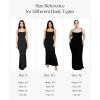 image:imagePopilush Maxi Dresses For Women With Shapewear Sleeveless Backless Ribbed Casual Dress Built In BraPink