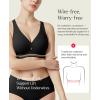 image:imagePopilush Push Up Bra No Underwire Wireless Seamless Bralettes with Support Comfortable Minimizer Bras for WomenBlack