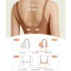 image:imagePopilush Push Up Bra No Underwire Wireless Seamless Bralettes with Support Comfortable Minimizer Bras for WomenBrown