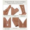 image:imagePopilush Push Up Bra No Underwire Wireless Seamless Bralettes with Support Comfortable Minimizer Bras for WomenBrown