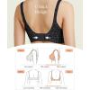 image:imagePopilush Push Up Bra No Underwire Wireless Seamless Bralettes with Support Comfortable Minimizer Bras for WomenLeopard Black