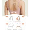 image:imagePopilush Push Up Bra No Underwire Wireless Seamless Bralettes with Support Comfortable Minimizer Bras for WomenPink