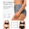 image:imagePopilush Two Piece Shapewear Swimsuits for Women Tummy Control High Waisted Bikini Sets Push Up Ruched Bathing SuitLeopard Print2