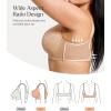 image:imagePopilush Minimizer Bra for Women Lace Unlined Full Coverage Underwire Bra with Side Support Everyday Bra for Large BustBeige