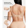 image:imagePopilush Minimizer Bra for Women Lace Unlined Full Coverage Underwire Bra with Side Support Everyday Bra for Large BustBeige