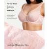 image:imagePopilush Minimizer Bra for Women Lace Unlined Full Coverage Underwire Bra with Side Support Everyday Bra for Large BustPink