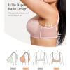 image:imagePopilush Minimizer Bra for Women Lace Unlined Full Coverage Underwire Bra with Side Support Everyday Bra for Large BustPink