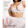 image:imagePopilush Minimizer Bra for Women Lace Unlined Full Coverage Underwire Bra with Side Support Everyday Bra for Large BustWhite