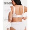 image:imagePopilush Minimizer Bra for Women Lace Unlined Full Coverage Underwire Bra with Side Support Everyday Bra for Large BustWhite