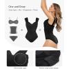 image:imagePopilush Shapewear Bodysuits for Women  Corset Tank Tops with Built in Bras Sleeveless Ruched Cute Going Out OutfitsBlack