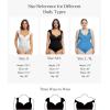 image:imagePopilush Shapewear Bodysuits for Women  Corset Tank Tops with Built in Bras Sleeveless Ruched Cute Going Out OutfitsBlack