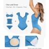 image:imagePopilush Shapewear Bodysuits for Women  Corset Tank Tops with Built in Bras Sleeveless Ruched Cute Going Out OutfitsBlue