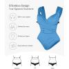 image:imagePopilush Shapewear Bodysuits for Women  Corset Tank Tops with Built in Bras Sleeveless Ruched Cute Going Out OutfitsBlue