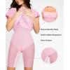 image:imagePopilush A Line Dresses for Women Shapewear Builtin Bra Short Sleeve Square Neck Flowy Wedding Guest Midi DressPink