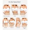 image:imagePopilush Bandeau Strapless Bras for Women Push Up Bra Support Bralettes Minimizer Unlined Underwire Everyday Bras Tube TopWhite