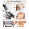 image:imagePopilush Bralettes for Women with Support Full Coverage Wireless Minimizer Bras Push Up Seamless Bra with Removable PadsBlack