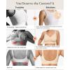 image:imagePopilush Bralettes for Women with Support Full Coverage Wireless Minimizer Bras Push Up Seamless Bra with Removable PadsWarm Beige