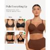 image:imagePopilush Bras for Women Support Push Up Bralettes Full Coverage No Underwire Seamless Comfortable Everyday Bras BlackDark Brown M