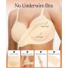 image:imagePopilush Bras for Women Support Push Up Bralettes Full Coverage No Underwire Seamless Comfortable Everyday Bras SkinBlack XL