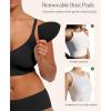image:imagePopilush Bras for Women Wireless Bra Seamless No Underwire Support Push Up Bralettes Full Coverage BlackSkin S