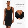 image:imagePopilush Cocktail Dresses for Women  Lace Layered Bra Summer Midi Modal Shapewear Dress Party OutfitsBlack