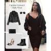 image:imagePopilush Cocktail Dresses for Women  Lace Layered Bra Summer Midi Modal Shapewear Dress Party OutfitsBlack
