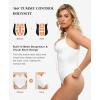 image:imagePopilush Corset Bodysuit Built in Bra  V Neck Bodysuits for Women Tummy Control Thong Shapewear Concert Outfits Club TopsWhite