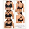 image:imagePopilush Jelly Bras for Women No Underwire Comfortable Bras Wireless Deep V Bralettes Comfort Breathable Everyday BraBlack