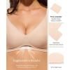 image:imagePopilush Jelly Bras for Women No Underwire Comfortable Bras Wireless Deep V Bralettes Comfort Breathable Everyday BraNude
