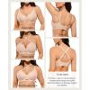 image:imagePopilush Jelly Bras for Women No Underwire Comfortable Bras Wireless Deep V Bralettes Comfort Breathable Everyday BraNude