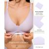 image:imagePopilush Jelly Bras for Women No Underwire Comfortable Bras Wireless Deep V Bralettes Comfort Breathable Everyday BraPurple