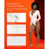image:imagePopilush Long Sleeve Bodysuit for Women Tummy Control Shapewear Bodysuit with Built in Bra RedTag ThremalWhite