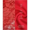 image:imagePopilush Long Sleeve Lace Dress Club Party Dresses for Women Corset Deep V Neck Bodycon Mini Dress Built in Bra ShapewearRed