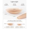 image:imagePopilush Nipple Covers for Women  Sticky Bra  Reusable Silicone Nipple Pasties Waterproof with Travel Case Caramel Large Fits DDH Cups