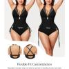 image:imagePopilush One Piece Swimsuit Women Tummy Control Shapewear Bathing Suits Full Coverage Swim Suits Builtin BraBlack