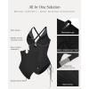 image:imagePopilush One Piece Swimsuit Women Tummy Control Shapewear Bathing Suits Full Coverage Swim Suits Builtin BraBlack