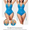 image:imagePopilush One Piece Swimsuit Women Tummy Control Shapewear Bathing Suits Full Coverage Swim Suits Builtin BraBlue