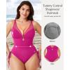 image:imagePopilush One Piece Swimsuit Women Tummy Control Shapewear Bathing Suits Full Coverage Swim Suits Builtin BraPurple