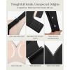 image:imagePopilush Seamless Bras for Women  Wireless Comfortable Push Up Bralettes Full Coverage Support Bra Deep V Minimizer BrasBlack