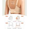 image:imagePopilush Seamless Bras for Women  Wireless Comfortable Push Up Bralettes Full Coverage Support Bra Deep V Minimizer BrasSkin