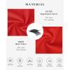 image:imagePopilush Shaperwear Dress Builtin Bra Womens Casual Lounge Dress with Zipper Short Sleeve Mock Neck Bodycon DressesRed
