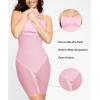 image:imagePopilush Shapewear Dress Built in Bra Adjustable Straps Square Neck Summer Formal ALine Slip Midi Dresses for WomenPink