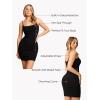 image:imagePopilush Shapewear Dress Loungewear Mini Slip Dress for Women Built in Bra Sleeveless Bodycon Spaghetti Strap DressesNo Shaper Blackmini Dress