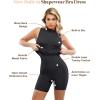image:imagePopilush Shapewear Dress Midi Bodycon  Mock Neck Built in Shapewear Bra 9 in 1 Sleeveless Slip Dress for WomenBlack