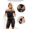 image:imagePopilush Shapewear Dress Off Shoulder Formal Dresses for Women Short Sleeve Bodycon Maxi Dress Built in BraBlack