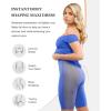 image:imagePopilush Shapewear Dress Off Shoulder Formal Dresses for Women Short Sleeve Bodycon Maxi Dress Built in BraBlue