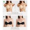 image:imagePopilush Strapless Bras for Women Support Push Up Bralettes Minimizer Unlined Bra Underwire Everyday Bras Tube Top