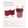 image:imagePopilush Tank Tops with Built in Bras  Corset Tops for Women Sleeveless Camisole Shapewear Tube for Going OutRed
